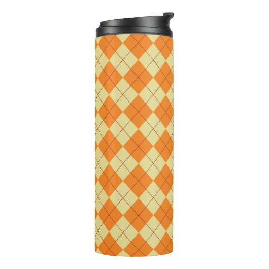 Strickjacke-Hintergrund Thermosbecher (Nach links gedreht)