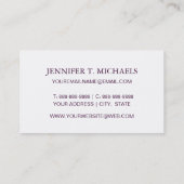 Strickjacke-Hintergrund Visitenkarte (Rückseite)