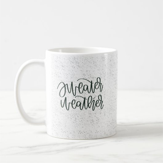 Strickjackewetter-Tasse Kaffeetasse (Links)