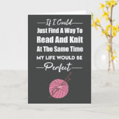 Strickkarten garnen Modernes Minimalistisches Knit Karte (Gelbe Blume)