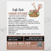 Strickkorb, Knitter Store, Garnspeicher Flyer (Vorne)