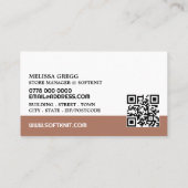 Strickkorb, Knitter Store, Garnspeicher Visitenkarte (Rückseite)