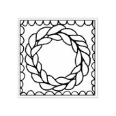 STRICKKREIS 2" Quadrat Stempel (Prägung)