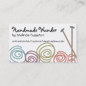 Strickkugeln aus Stricknadeln Visitenkarte (Vorderseite)