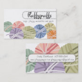 Strickkugeln aus Strickwaren Visitenkarte (Vorne/Hinten)