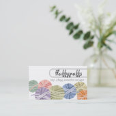 Strickkugeln aus Strickwaren Visitenkarte (Stehend Vorderseite)