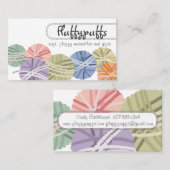 Strickkugeln aus Strickwaren Visitenkarte (Vorne/Hinten)