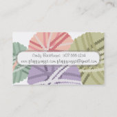 Strickkugeln aus Strickwaren Visitenkarte (Rückseite)