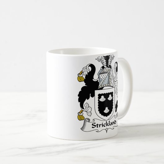 Strickland Familienwappen Kaffeetasse (VorderseiteRechts)