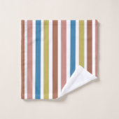 Stricklinien Badhandtuch Set (Waschlappen)