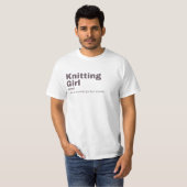 Strickmädchen - Nitting T-Shirt (Vorne ganz)