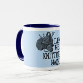 Strickmaschine Tasse (Vorderseite Links)