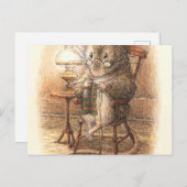 Strickmäuse - Beatrix Potter Postkarte (Vorne/Hinten)