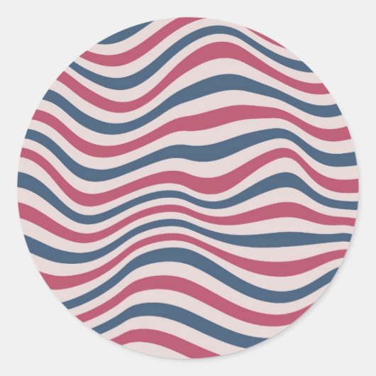 Strickmuster 2 runder aufkleber (Vorderseite)