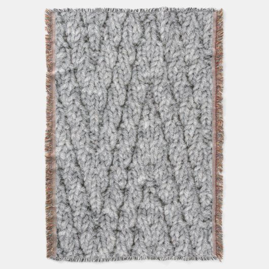 Strickmuster Decke (Vorderseite Vertikal)