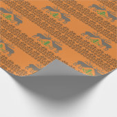 Strickmuster der litauischen Rentierkunst Geschenkpapier (Ecke)