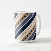 Strickmuster Design Kaffeemaschine Tasse (VorderseiteRechts)
