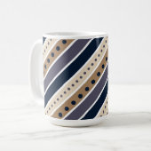 Strickmuster Design Kaffeemaschine Tasse (Vorderseite Links)