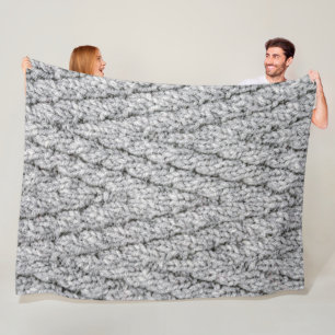 Strickmuster Fleecedecke
