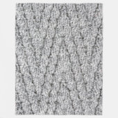 Strickmuster Fleecedecke (Vorderseite)