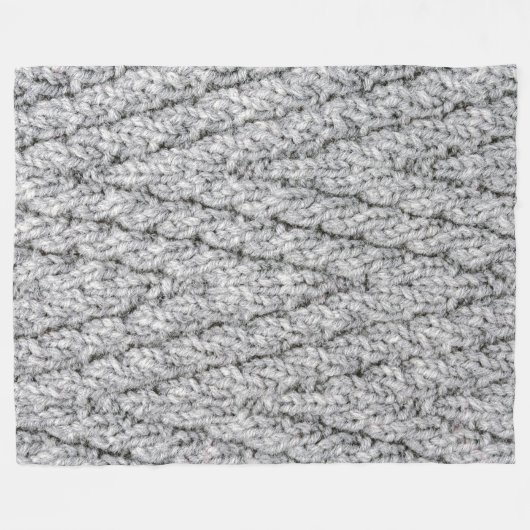 Strickmuster Fleecedecke (Vorderseite (Horizontal))
