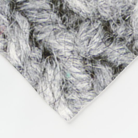 Strickmuster Fleecedecke (Ecke)