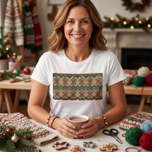 Strickmuster für Weihnachtsmann aus Lebkuchen 