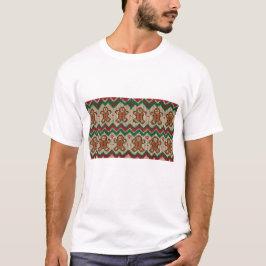 Strickmuster für Weihnachtsmann-Gebäck-Christmas  T-Shirt