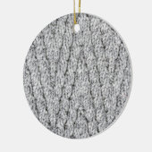 Strickmuster Keramik Ornament (Links)