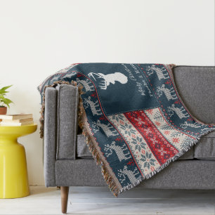 Strickmuster Weihnachten Personalisiert Decke