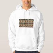 Strickmuster Weihnachtsmann Lebkuchenmann Hoodie (Vorderseite)