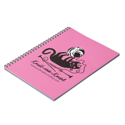 Stricknadelgarn der kundenspezifische Farblustiges Notizblock (Linke Seite)