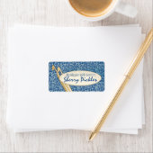 Stricknadeln aus Gewirken von Farbhemden Adressaufkleber (Insitu)