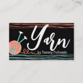 Stricknadeln aus Strickerei Visitenkarte (Vorderseite)