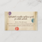 Stricknadeln Strickhandgarne Visitenkarte (Rückseite)