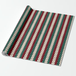 Strickpapier für Weihnachtsstreifen Geschenkpapier
