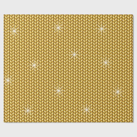 Strickpapier mit gestricktem Hintergrund Geschenkpapier (Flach)