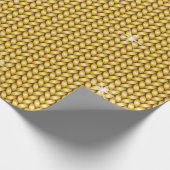 Strickpapier mit gestricktem Hintergrund Geschenkpapier (Ecke)