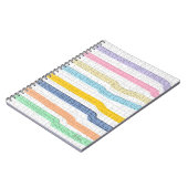 Strickpasten texturiert notizblock (Linke Seite)