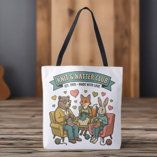 Strickprojekt-Tasche und Tote Tasche