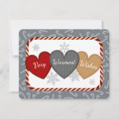 Strickpullover Strickherzen Weihnachten (Vorderseite)