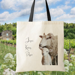 Strickschaf Lamm individuelles Projekt Tasche