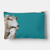 Strickschaf Lamm Monogramm Zubehörtasche (Rückseite)