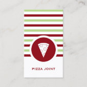 Strickschicke Pizzeria Visitenkarte (Vorderseite)