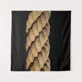 Strickschnurgewebe aus Leine Wandteppich (Vorderseite (Horizontal))