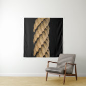 Strickschnurgewebe aus Leine Wandteppich (Beispiel (Horizontal))