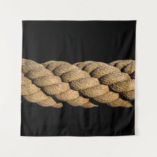 Strickschnurgewebe aus Leine Wandteppich (Vorderseite)