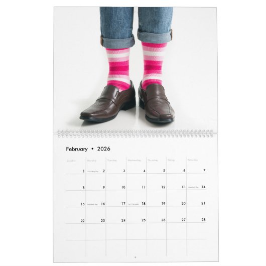 Stricksocken Kalender (Feb 2026)