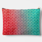 Strickstichur in Farbverlauf Zubehörtasche (Rückseite)