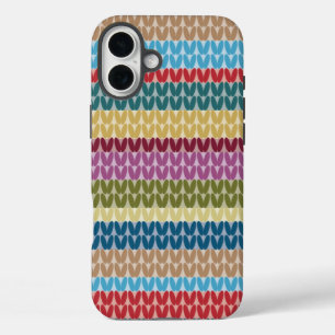 Strickstil iPhone 16 Plus Hülle